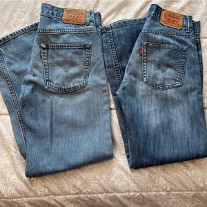 2 pair of Levi’s boys size 14 (27x27). Levi’s 550 and 514 distressed.